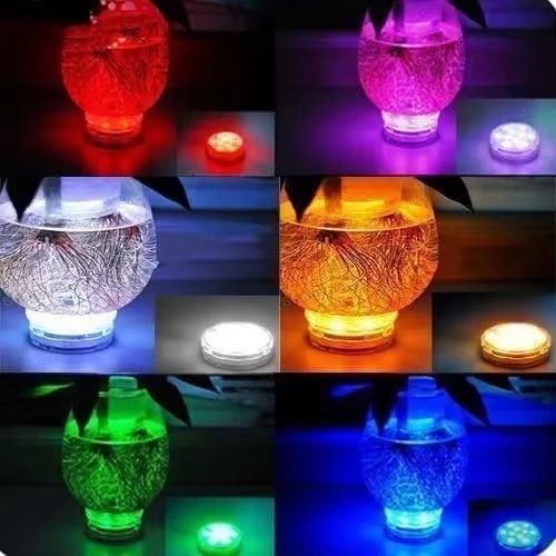 Kit Luminárias RGB para Piscina – Iluminação Sem Fio com Controle Remoto