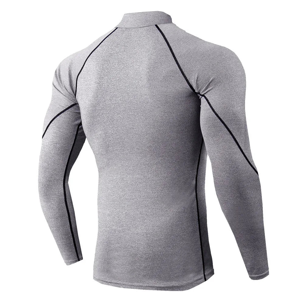 Camiseta de Compressão Manga Longa T-Shirt - GymMax