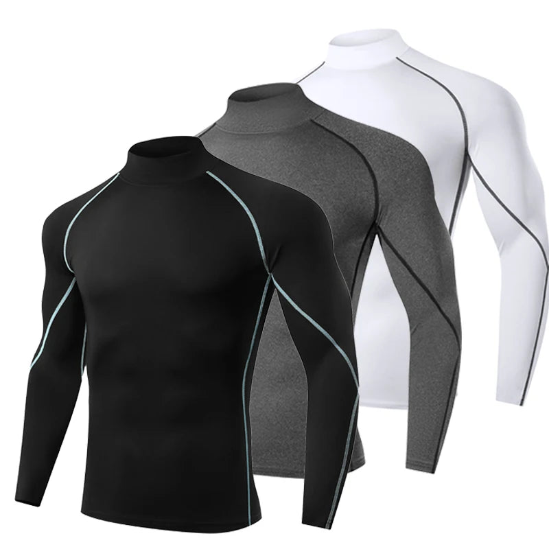 Camiseta de Compressão Manga Longa T-Shirt - GymMax