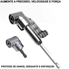 Adaptador Angular PowerMax 105° para Broca e Parafusadeira [COMPRE 1, LEVE 2 + BRINDE]