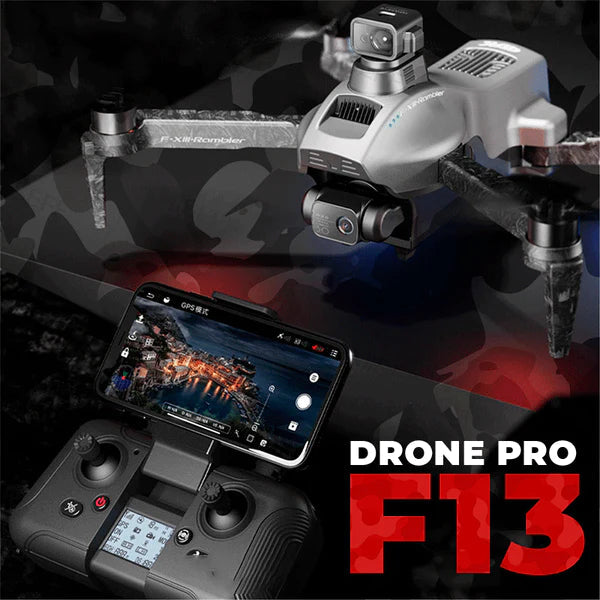 Drone F13 Pro Câmera EIS de 3 Eixos Gimbais Anti-Shake 8K HD, 5G WiFi, GPS