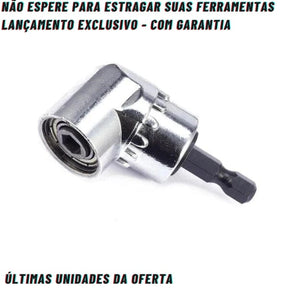 Adaptador Angular PowerMax 105° para Broca e Parafusadeira [COMPRE 1, LEVE 2 + BRINDE]