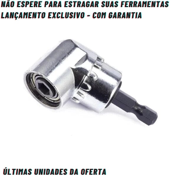 Adaptador Angular PowerMax 105° para Broca e Parafusadeira [COMPRE 1, LEVE 2 + BRINDE]